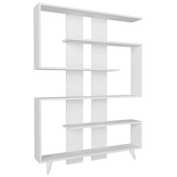 Biblioteca Rain White, alb