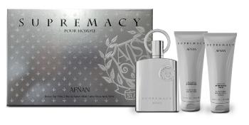 Afnan Supremacy Silver - EDP 100 ml + gel de duș 100 ml + balsam după ras 100 ml