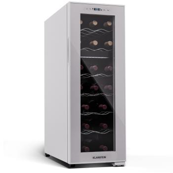 Klarstein Shiraz 18 Duo, frigider pentru vin, 2 zone, 53 l / 18 sticle, 5-18 / 5-18 °C, control tactil