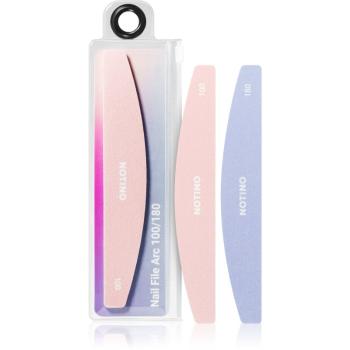 Notino Nail Tools Nail File Arc pilă de unghii clasică cu două straturi aspre 100/180 1 buc