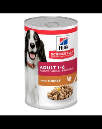 HILL'S Science Plan Canine Adult Turkey 370 g Hrana umeda caini adulti, cu curcan