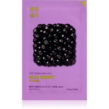 Holika Holika Pure Essence Acai Berry mască textilă exfoliantă 23 ml