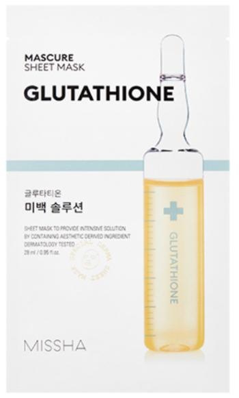 Missha Mască de față iluminatoare Mascure Glutathione (Sheet Mask) 27 ml