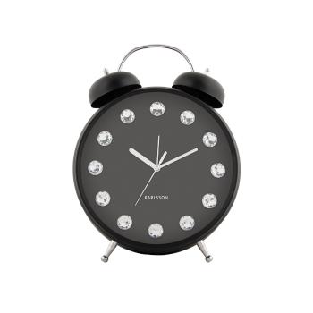 Karlsson 6019BK ceas de masă/alarmă de designnegru, dia. 30 cm