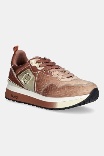 Tenisky Liu Jo LIU JO MAXI WONDER 01 hnedá farba, BF5009TX001S3917
