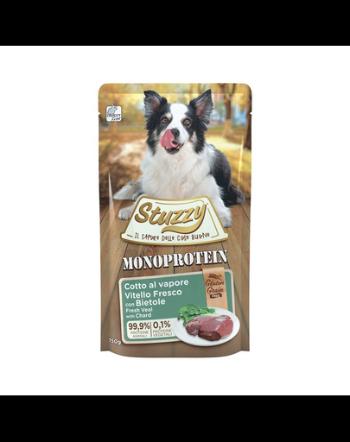 STUZZY Dog Monoprotein hrană hipoalergenică pentru câini, cu vițel și sfeclă roșie150 g