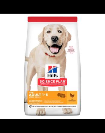 HILL'S Science Plan Canine Adult Light Large breed Chicken 18 kg pui pentru caini de talie mare