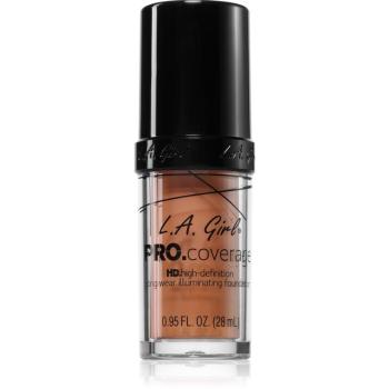 L.A. Girl Cosmetics PRO. Coverage fond de ten lichid iluminator culoare Soft Honey 28 ml