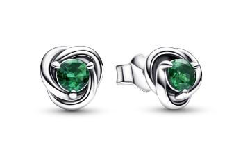 Pandora Cercei eleganți din argint cu zirconii verzi 292334C08