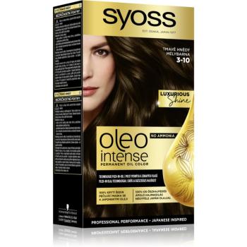 Syoss Oleo Intense Culoare permanenta pentru par cu ulei culoare 3-10 Deep Brown 2x50 ml