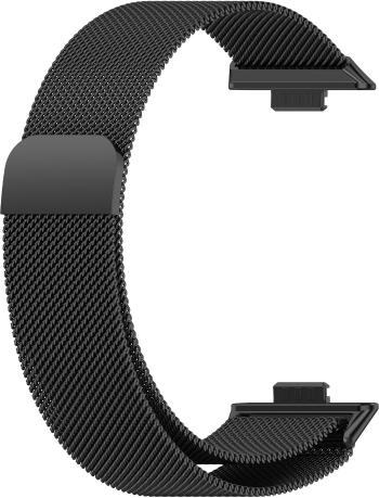 4wrist Brățară milaneză pentru Huawei Fit 3 - Milanese Loob Black