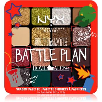 NYX Professional Makeup Home Alone Ultimate Battle Plan paletă cu farduri de ochi culoare Ultimate Battle Plan 16x0.8 g