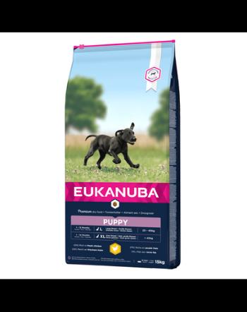 EUKANUBA Growing Puppy Large Breed Hrana uscata pentru catelusi de talie mare, bogat in pui proaspat 15 kg