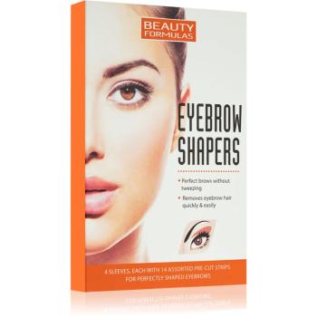 Beauty Formulas Eyebrow Shapers benzi depilatoare pentru sprâncene 4 buc