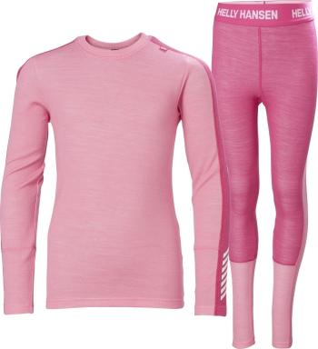 Helly Hansen Juniors' LIFA® Merino Midweight Base Layer Set Sugar Pink 176/16 Technická spodní vrstva