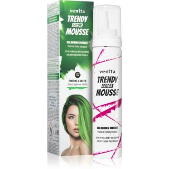 Venita Trendy Color Mousse vopsea de par sub forma de spuma fără amoniac culoare No. 37 - Emerald Green 75 ml