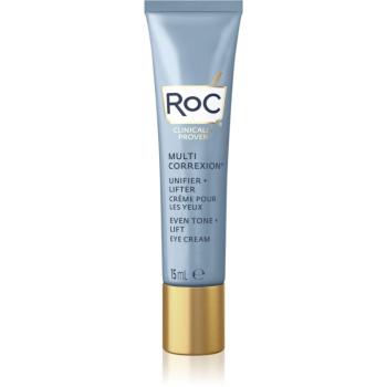 RoC Multi Correxion Even Tone + Lift cremă de ochi cu efect de netezire și de iluminare impotriva ridurilor si cearcanelor 15 ml