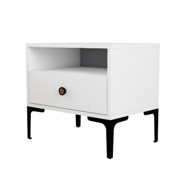 Nightstand Lisbon alb, alb