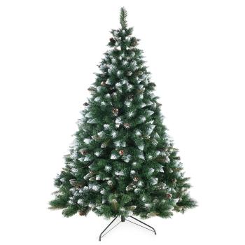 AmeliaHome Pom de Crăciun Pom de pin cu conuri depin Lemmy, 120 cm