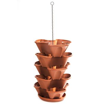 Cascadă suspendată, 4 piese, culoare teracota, teracotă, 43 cm