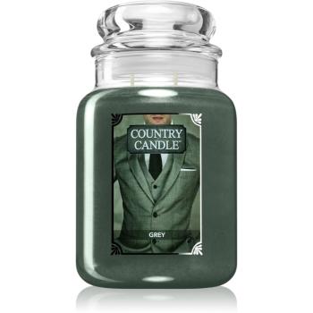 Country Candle Grey lumânare parfumată 652 g