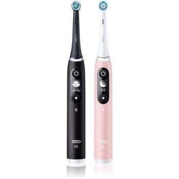 Oral B iO6 periuta de dinti electrica DUO Black & Pink Sand 2 buc