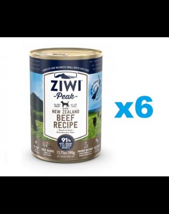 ZIWIPEAK Dog Beef cu vita, conserve caini 6x390 g