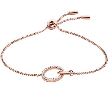 Fossil Brățară minimalistă placată cu aur cu zircon JOF00638791