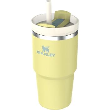 Stanley Quencher H2.O FlowState™ Tumbler pahar din oțel inoxidabil cu pai mic Pomelo 590 ml