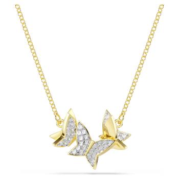 Swarovski Colier elegant placat cu aur Fluture Idyllia Lilia 5736068