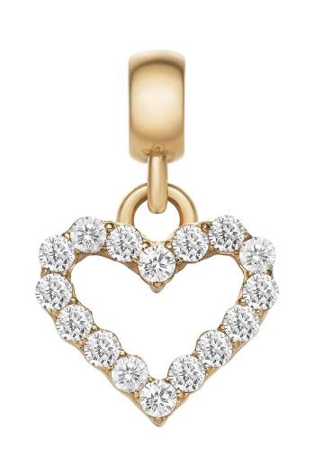 Daniel Wellington kristály medál Charm Heart White Crystal