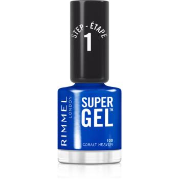 Rimmel Super Gel gel de unghii fara utilizarea UV sau lampa LED culoare 100 Cobalt Heaven 12 ml