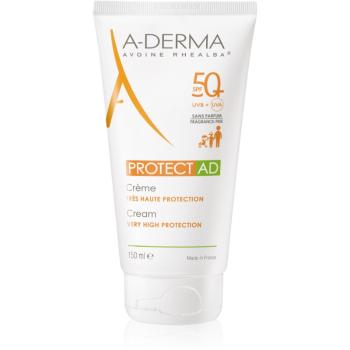 A-Derma Protect AD cremă cu protecție solară pentru piele atopică SPF 50+ 150 ml