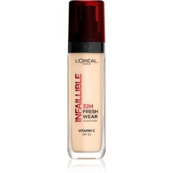 L’Oréal Paris Infaillible 32H Fresh Wear fard lichid de lunga durata culoare 015 Porcelain 30 ml