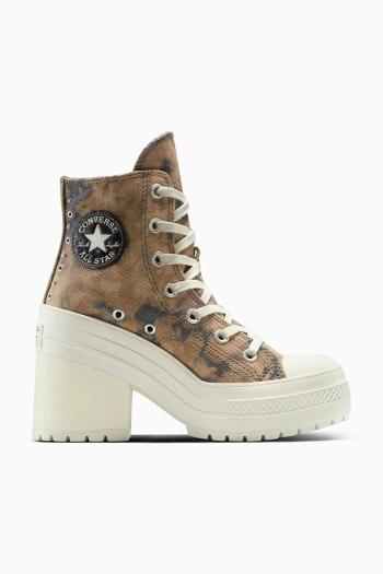Tenisky Converse Chuck 70 De Luxe Heel hnedá farba, A15101C