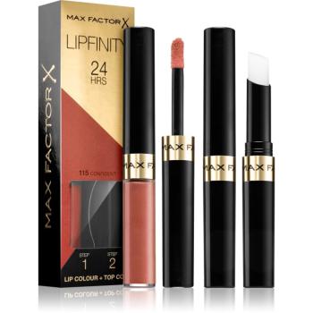 Max Factor Lipfinity Lip Colour ruj cu persistenta indelungata balsam culoare 115 Confident 4,2 g