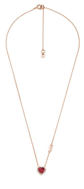 Michael Kors Colier frumos placat cu aur cu zircon Pavé Heart MKC1520BG791