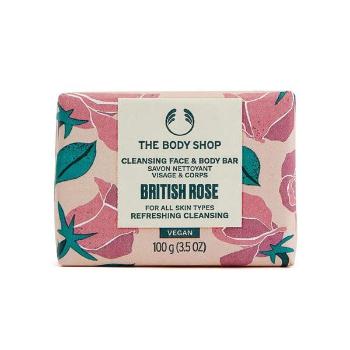 The Body Shop Săpun solid pentru față și corp British Rose (Cleansing Face & Body Bar) 100 g