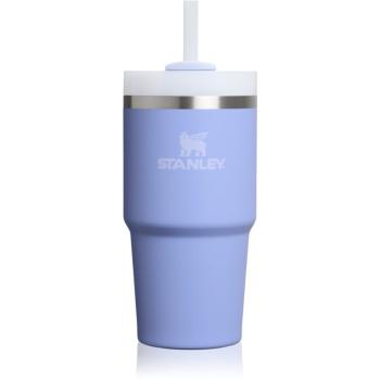 Stanley Quencher H2.O FlowState™ Tumbler pahar din oțel inoxidabil cu pai mic Hydrangea 590 ml