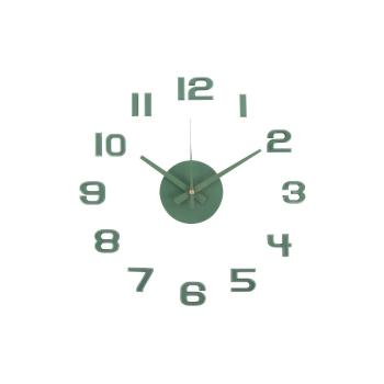Karlsson 6001GR design autoadeziv ceas verde,diametru 40 cm