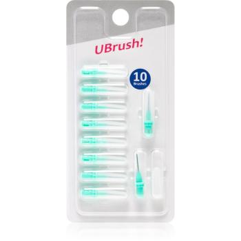 Herbadent UBrush! perii de rezerva interdentare 0,9 mm Green 10 buc