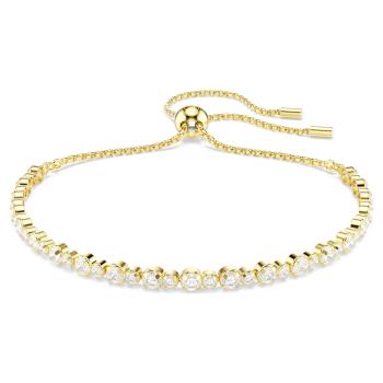 Swarovski Brățară placată cu aur, împodobită cu cristale transparente Tennis Matrix 5730709