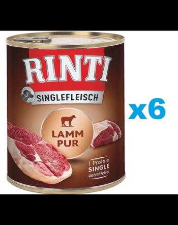 RINTI Singlefleisch Lamb Pure monoproteina miel 6x800 g pentru caini