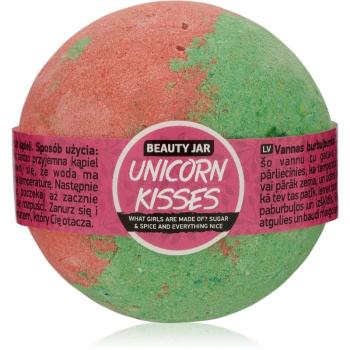 Beauty Jar Unicorn Kisses What Girls Are Made Of? Sugar & Spice And Everything Nice bombă de baie cu aroma de capsuni 150 g