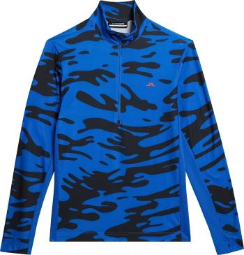 J.Lindeberg Luke Print Mid Layer Neptune Nautical Blue XL Bunda