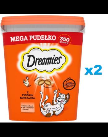 DREAMIES Mega cutie recompense pisici 2x350 g cu pui