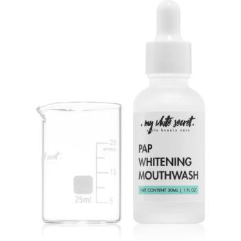 My White Secret PAP Whitening Mouthwash apa de gura concentrata cu efect de albire 30 ml