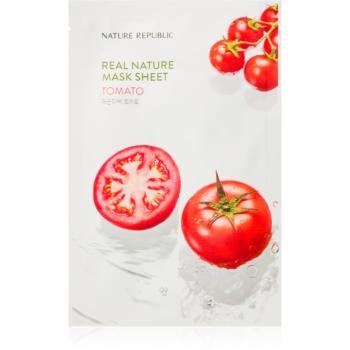 NATURE REPUBLIC Real Nature Tomato Mask Sheet masca de celule cu efect reimprospator 23 ml