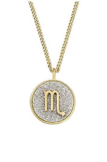 Fossil Colier placat cu aur cu semnul zodiacal Scorpion JOA00953710