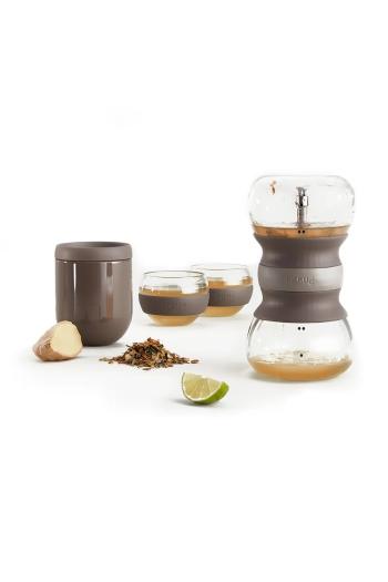 Súprava na prípravu čaju pre 2 osoby Lekue Calm At Home hnedá farba